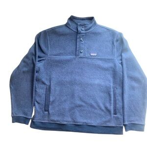 Patagonia Men’s Synchilla Snap-T Fleece Pullover Blue Size Large
